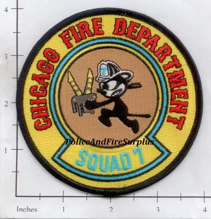 Illinois - Chicago Squad 7 Fire Dept Patch V2 1