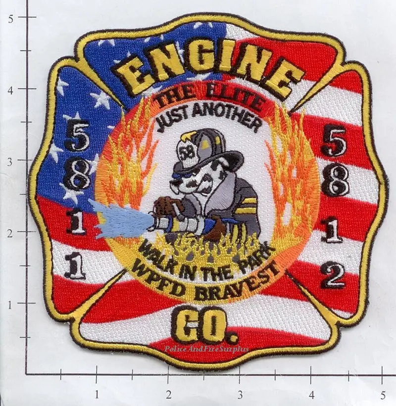 Illinois - Washington Park Engine 5811 & 5812 Fire Dept Patch 1