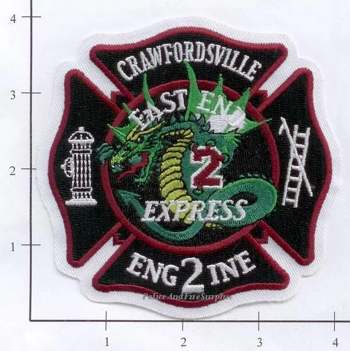 Indiana - Crawfordsville Engine 2 Fire Dept Patch 1