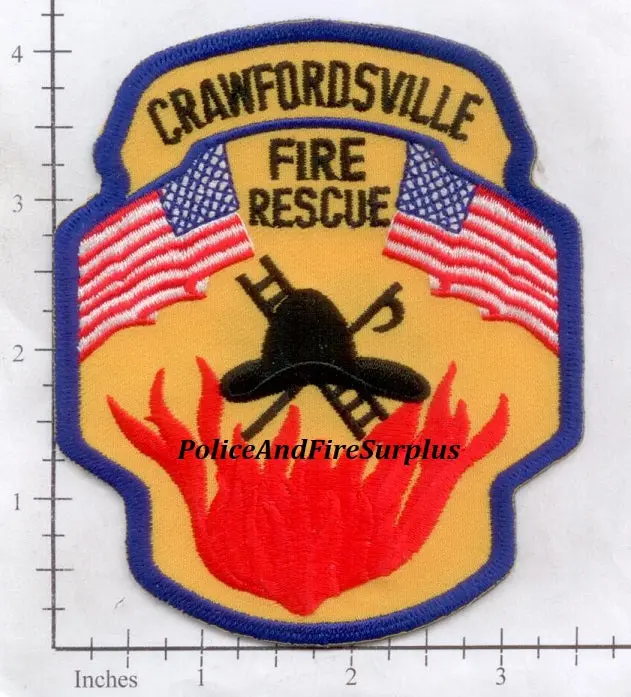 Indiana - Crawfordsville Fire Dept Patch V2 1