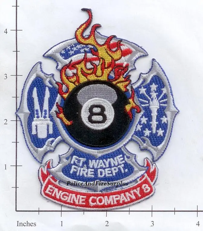 Indiana - Fort Wayne Engine 8 Fire Dept Patch 1