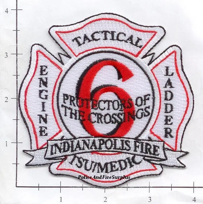 Indiana - Indianapolis Engine  6 Fire Dept Patch 1