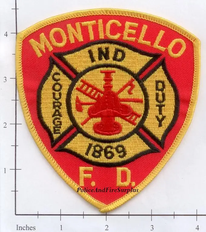 Indiana - Monticello Fire Dept Patch 1