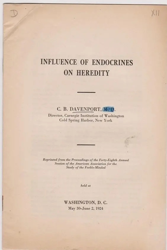 Influence Of Endocrines On Heredity 1