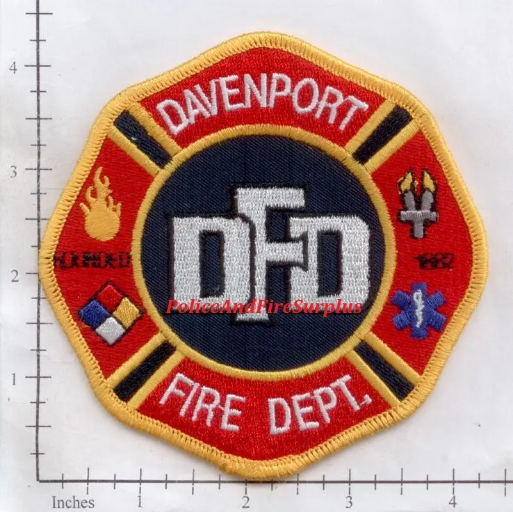 Iowa - Davenport Fire Dept Patch 1