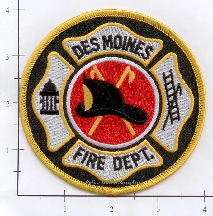 Iowa - Des Moines Fire Dept Patch 1