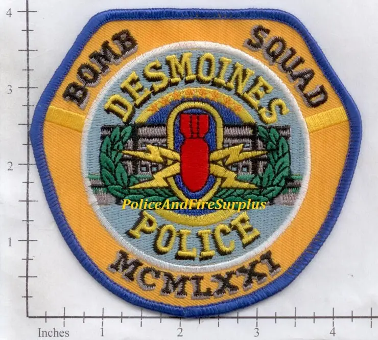 Iowa - Des Moines Police Bomb Squad Patch 1