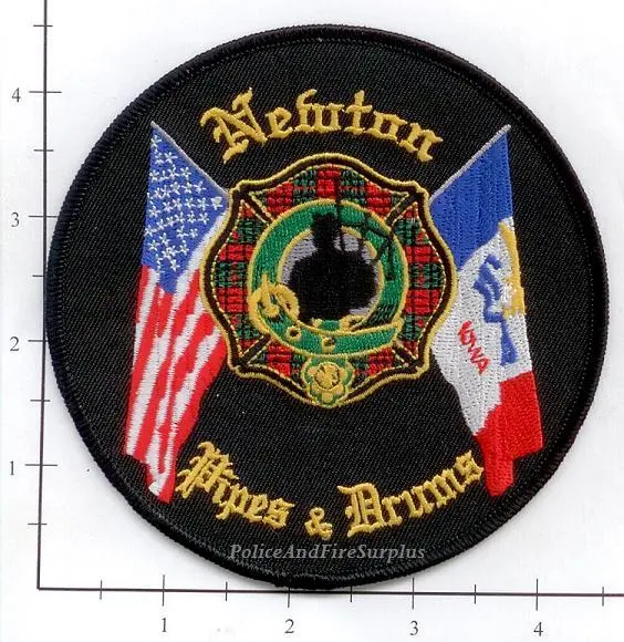 Iowa - Newton Pipes & Drums Fire Dept Patch 1