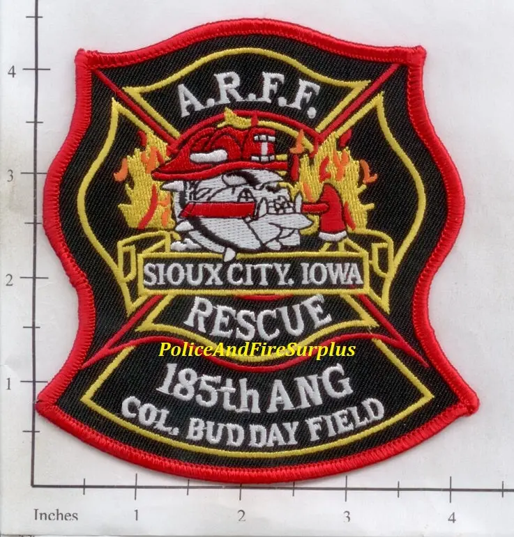 Iowa - Sioux City, Colonel Bud Day Field Arff Rescue Fire Dept Patch 1