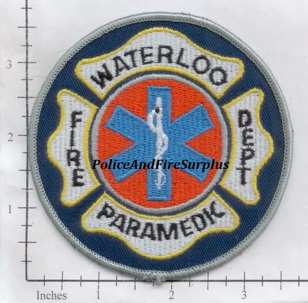 Iowa - Waterloo Fire Dept Paramedic Patch 1