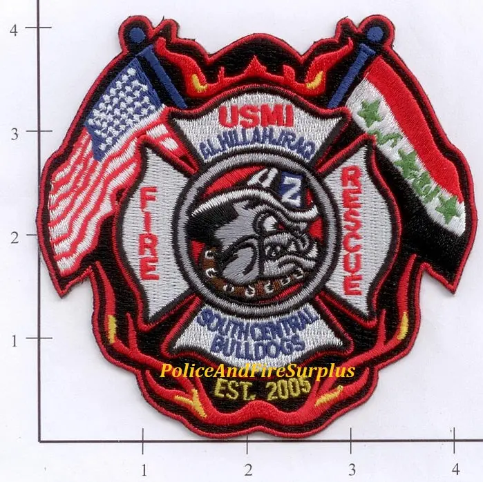 Iraq - Al Hillah Usmi Fire Rescue South Central Bulldogs Fire Rescue Patch 1
