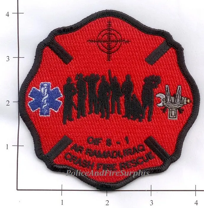 Iraq - Ar Ramadi Crash Fire Rescue Patch Oif 8-1 1