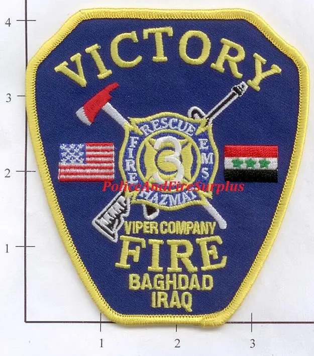 Iraq - Camp Victory Viper Company Fire Dept Patch V1 1