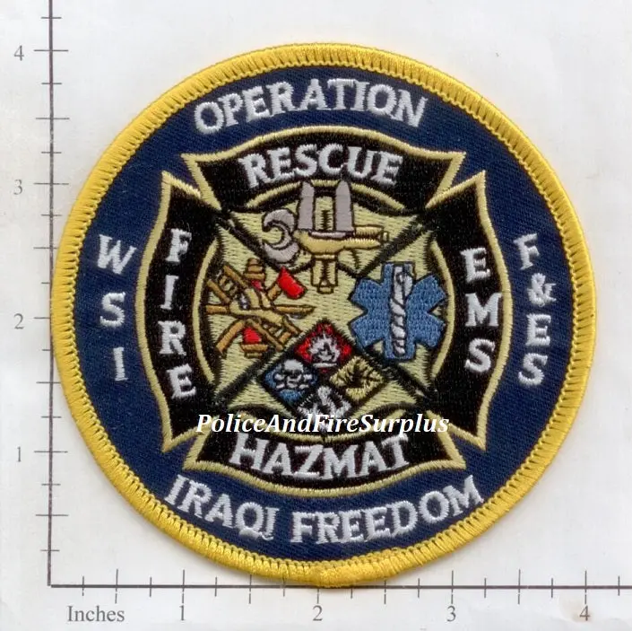 Iraq - Operation Iraqi Freedom Crash Fire Rescue Patch V2 1