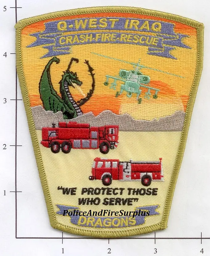 Iraq - Q-West Crash Fire Rescue Fire Dept Patch 1