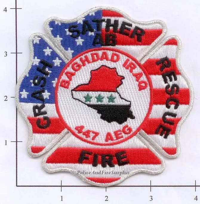 Iraq - Sather Air Base 447 Air Expeditionary Group Fire Dept Patch 1