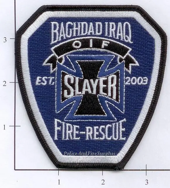 Iraq - Slayer Fire Rescue Patch 1