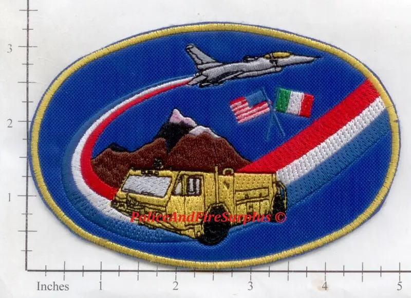Italy - Aviano Air Force Base Fire Rescue Fire Dept Patch V3 1