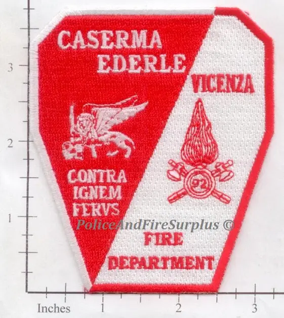 Italy - Caserma Ederle Fire Dept, Vincenza Fire Dept Patch V1 1