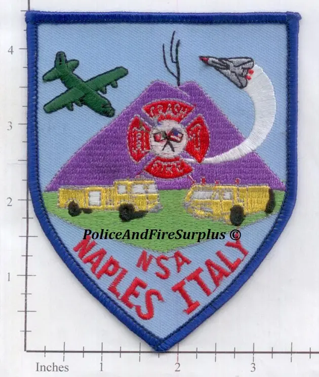 Italy - Naples Naval Support Activity Crash Fire Dept Patch V2 1