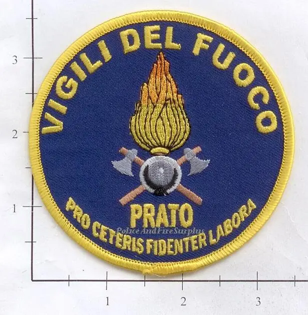 Italy - Vigili Del Fuoco Prato Fire Dept Patch V1 1