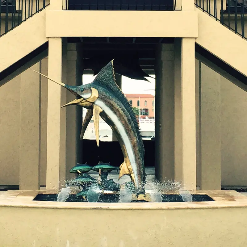 Jumping Marlin Fish Fountain 1
