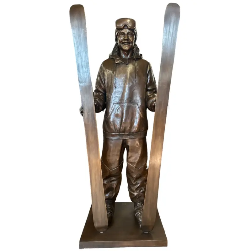 Justin Ott Custom Ski Statue 1