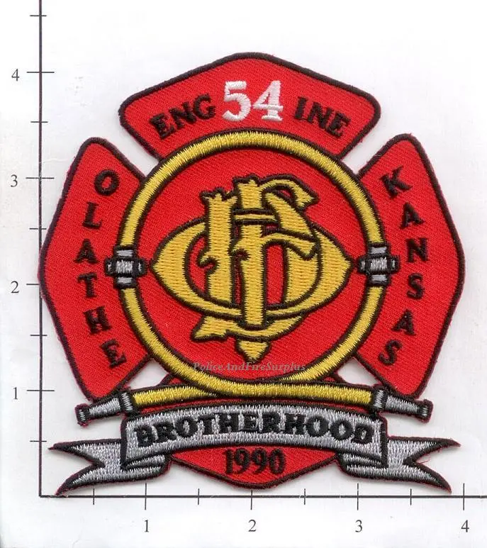 Kansas - Olathe Engine 54 Fire Dept Patch V2 1