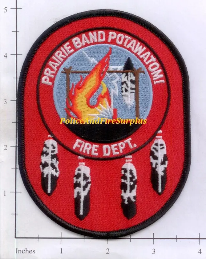Kansas - Prairie Band Potawatomi Fire Dept Patch V1 1