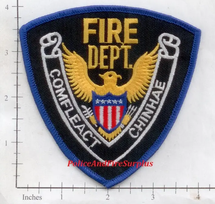 Korea - Chinae Comfleact Commander Fleet Activities Fire Dept Patch V1 Cloth Backing 1