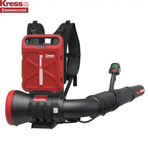 Kress Comm Kc500.9 60V Backpack Leaf Blower - A Blowing Force Of 35 N, While Operating Without Fumes, Noise, And Vibration. 1