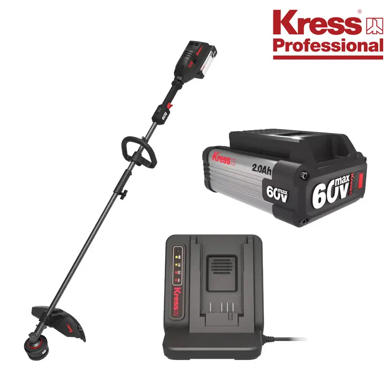 Kress Pro Kg163.9 41Cm String Trimmer Kit - Kg163.9 Attachment Capable Trimmer W/ 1 Ka3000 Battery & 1 Ka3713 Charger 1