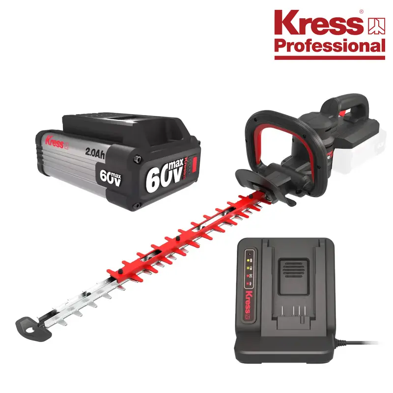 Kress Pro Kg262.9 60V 64Cm Trimmer Kit - Kg262.9 64Cm Hedge Trimmer With 1X Ka3000 Battery & 1X Ka3713 Charger 1
