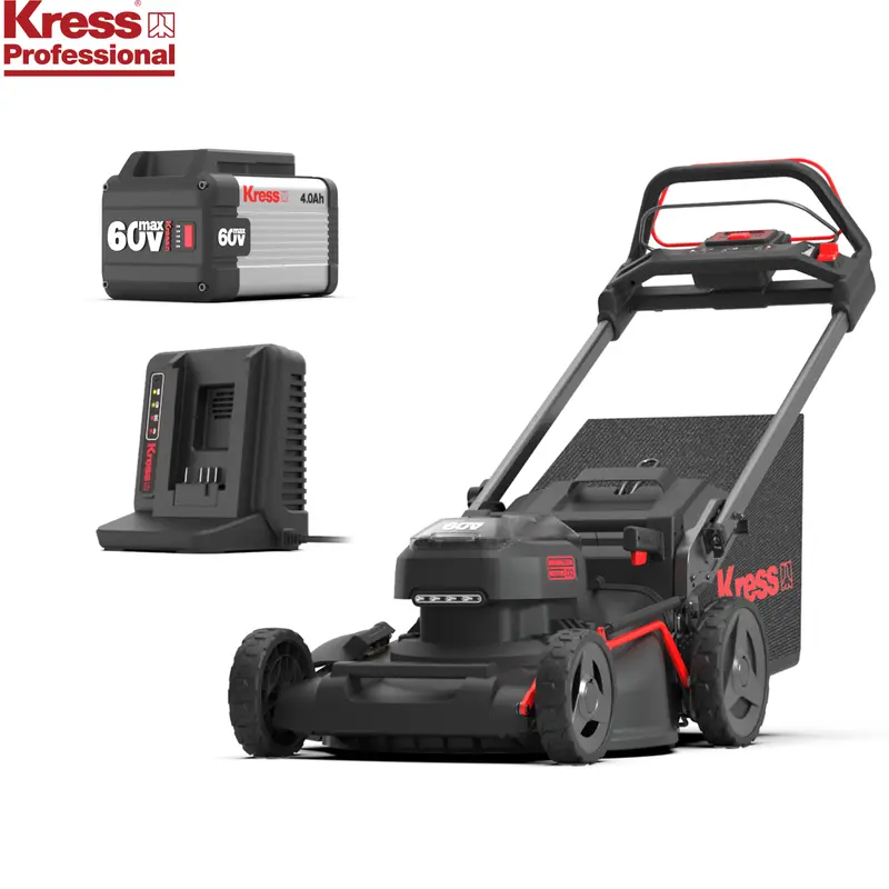 Kress Pro Kg760e.9 51Cm Sp Mower Kit - Kress Kg760e.9 60V 51Cm Mower With 1X Ka3002 Battery And 1X Ka3714 Charger 1