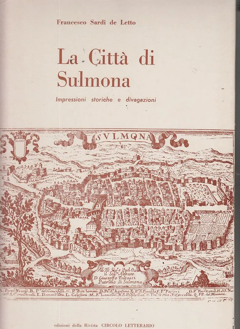 La Citta Di Sulmona: Volume V 1