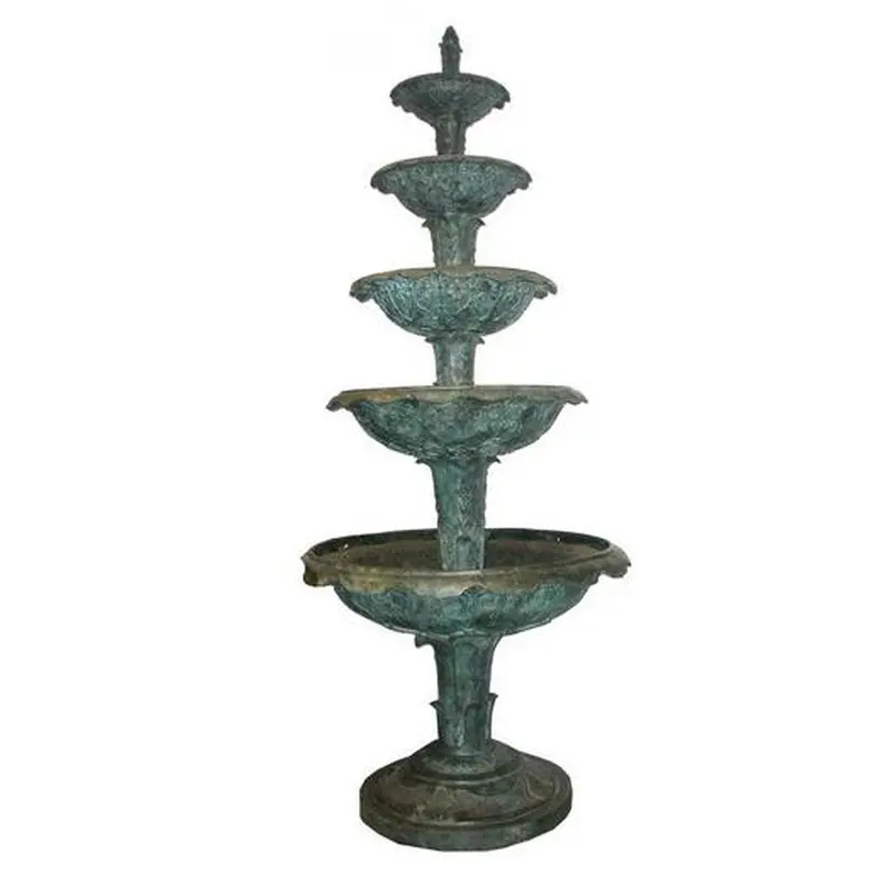 Large Five-Tier Bronze Fountain 1