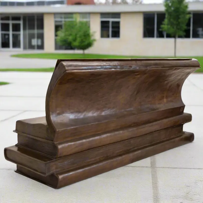 Large Save The Page Book Bench 1
