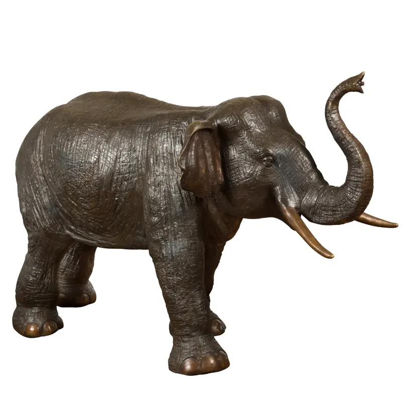 Large Standing Elephant Statue 1