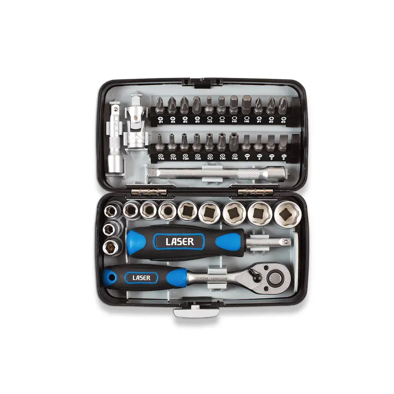Laser Tools Socket & Bit Set 1/4" Dr 38Pc 5960 1