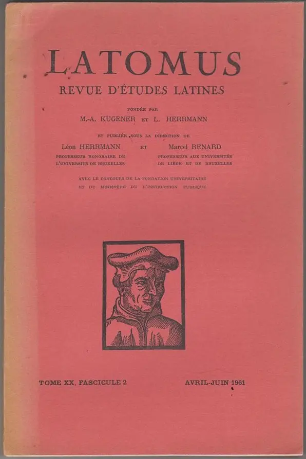 Latomus Revue D'tudes Latines Tome I-Iv 1
