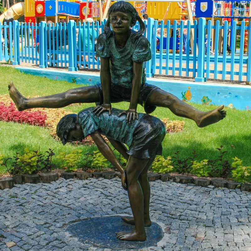 Leapfrog Kids Bronze Statue 1