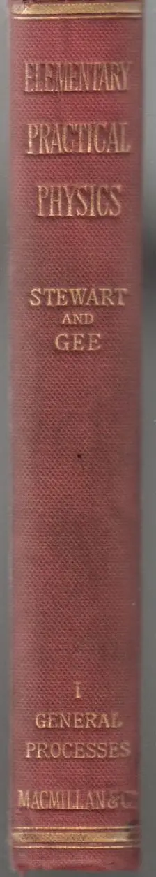 Lessons In Elementary Practical Physics 1