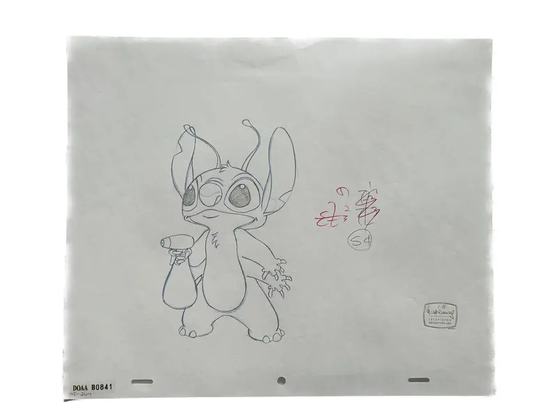Lilo And Stitch - Original Production Art Drawing Sketch 1