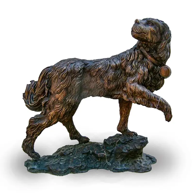 Long-Haired Dog Statue 1