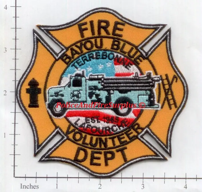 Louisiana - Bayou Blue Volunteer Fire Dept Patch 1