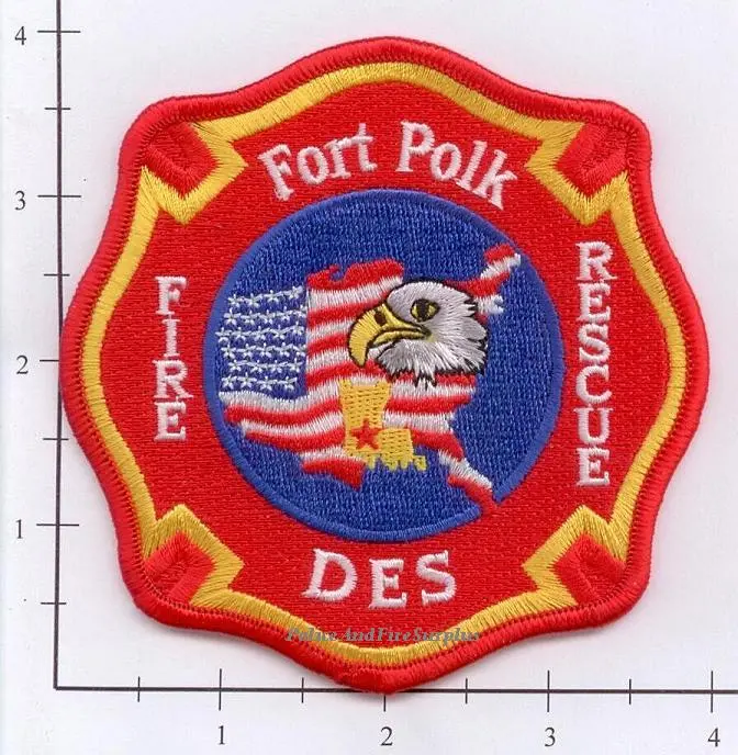 Louisiana - Fort Polk Des Fire Rescue Fire Dept Patch V1 1