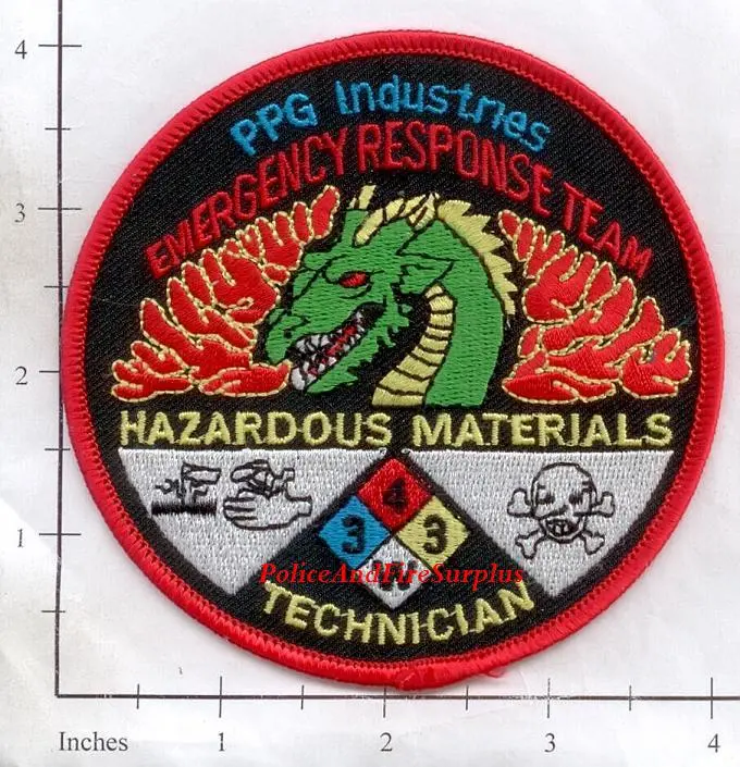 Louisiana - Ppg Industries Emergency Response Team Haz Mat Technician Patch 1