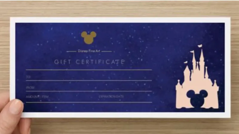 Magic Of Disney Art Gift Card 1