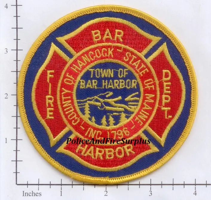 Maine - Bar Harbor Fire Dept Patch 1
