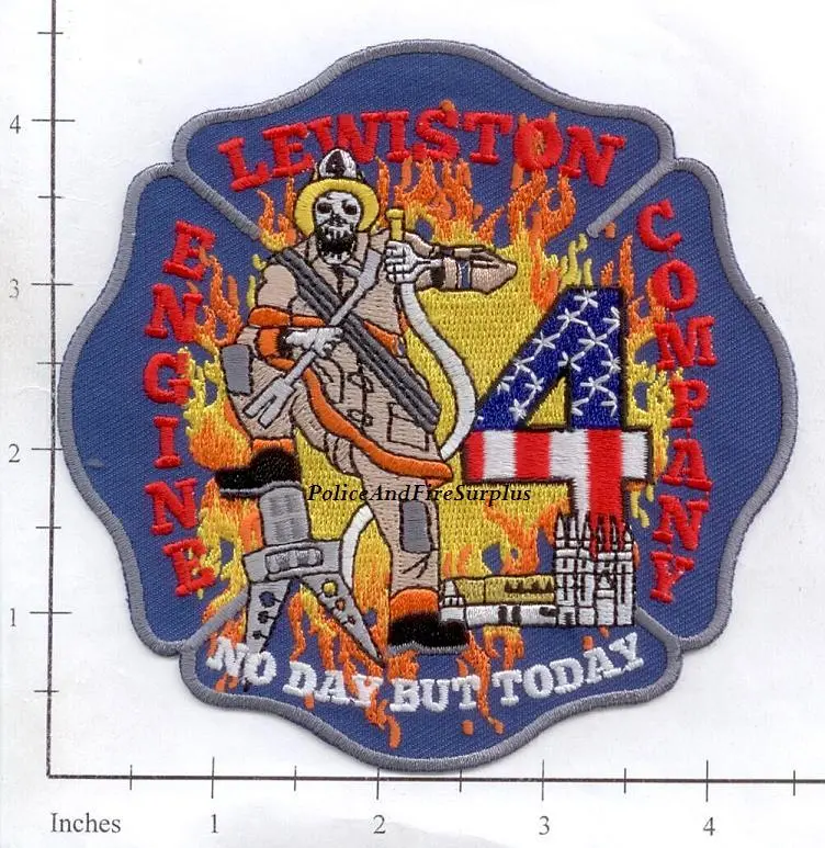 Maine - Lewiston Engine 4 Fire Dept Patch 1